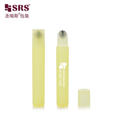 RPP 8ml 빈 주사 주문상 노란색 색상 매트 완성 눈 세럼 병에 롤 누출이 없습니다