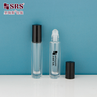 GB1-5ML 미니 귀여운 하이엔드 두꺼운 바닥 투명 맑은 롤 온 병 에 에센셜 오일 향수 둥근 응용기