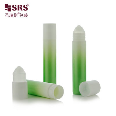 RPP-35ML 둥근 모양의 PP PCR 플라스틱 롤 소공 병에 청소용 액체 개인용품 포장용 어플리케이터 누수가 없습니다