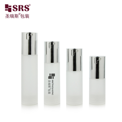 TA023 20ml 30ml 40ml 50ml 맑은 매트 인 몰드 주입 맑은 얼음 PP PCR 공기 없는 병 기초 화장품 포장용