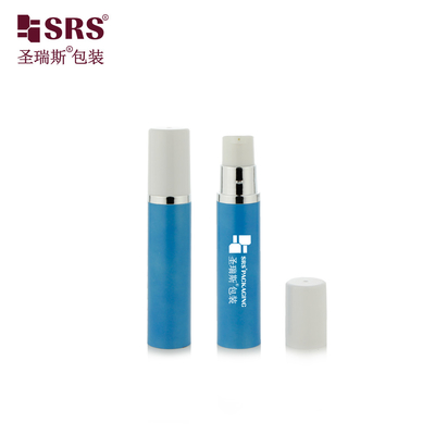 A003 5ml 금속화 은색 어깨 주입 고색 플라스틱 빈 무공 펌프 병 포장 용기