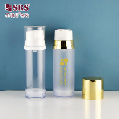 A0215 50ML 120ML 150ML 단일 벽 AS 병 고급 공기 없는 로션 병 얼굴 세럼 젤 기초