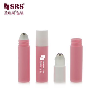 RPPF 20ml 2/3 OZ 플라스틱 빈 화장품 피부 관리 둥근 PP PCR 친환경 롤러 스틸 볼 병 포장