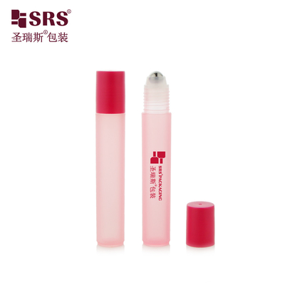 RPP-15ML 빨간색 평평한 플라스틱 나사 캡 누출 없는 PP 롤 온 병