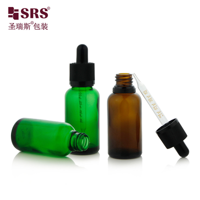 D006 TE 변조가 없는 CRC 어린이 방지 캡 유리 병 드롭퍼 뚜?? 5ml 10ml 15ml 20ml 30ml 50ml 100ml