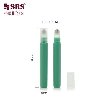 RPPH-10ML ((C) 반투명 액체 플라스틱 빈 사용자 지정 주입 색상 녹색 철 공 PP 캡 누출없이