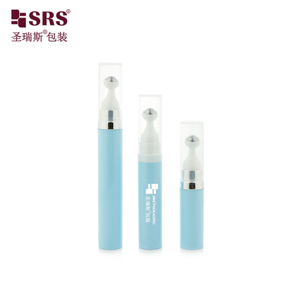 A0035 7. 5ml 10ml 15ml PP 진공 눈 크림 안전 스냅 잠금 압축 캡과 함께 롤러 병