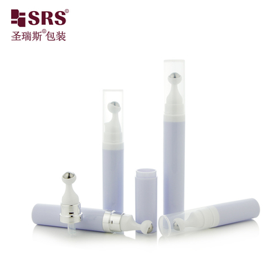 A0035 7.5ml 10ml 15ml 여행 친화적 인 PP 공기 없는 롤러 병 눈 크림 프레스 롤 디자인