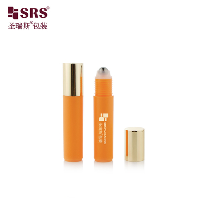 RPA-10ML 주입 주문상품 색상 반짝이는 얼음 플라스틱 PP PCR 롤러 스틸 볼 눈 세럼 마사지 병 컨테이너