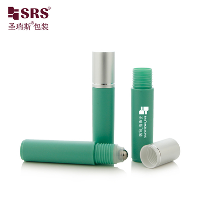 RPA-10ML 사용자 지정 컬러 주사형 반짝이는 얼음 PP PCR 롤러 볼 눈 세럼 마사지 병으로 눈 관리를 혁신하십시오.