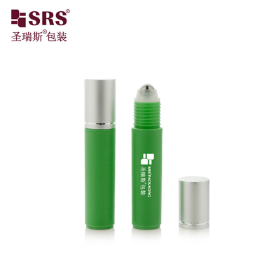 RPA-10ML 지속가능한 반짝이는 얼음 플라스틱 PP PCR 눈 세럼 병으로 브랜드를 높여라: 사용자 지정 색상, 롤러 스틸 볼 & 마사지 기능