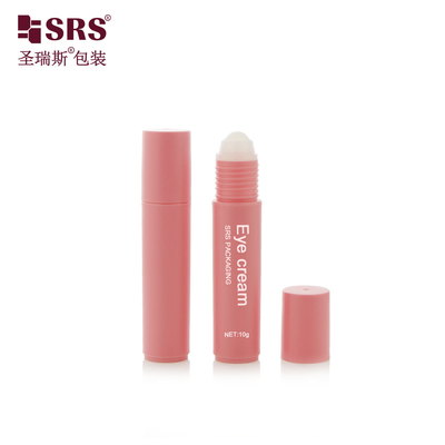 RPP-10ML 플라스틱 분홍색 매트 PP PCR 빈 화장품 포장 롤 온 병