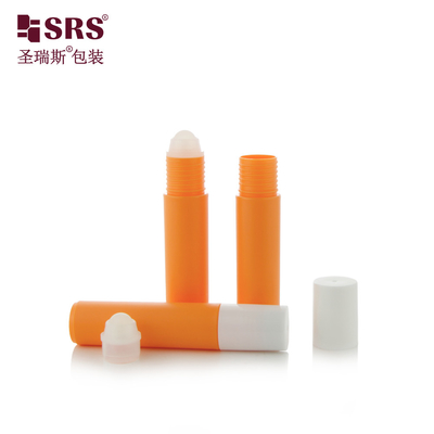 RPP-10ML 반투명제의 완벽한 파트너: 10ML 컬러 커스터마이징 광택 또는 매트 인 몰드 PP PCR 롤 온 병, 지속 가능한 빈 화장품 포장