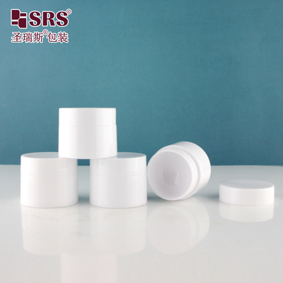 SGPS 5g 10g 15g 30g 50g 100g 120g 150g 흰색 주입 화려한 PP 잔 컨테이너 소량 주문 가능