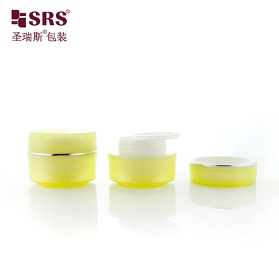 SRSI 15g 30g 50g 매트 완성 플라스틱 반투명 색상 PP 얼굴 젤 눈 크림 컨테이너 화장품 병