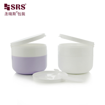 SRSOB Chic 100g 플립 캡 커스텀 PP 컨테이너 개인화 마스크 잔 포장으로 피부 관리 라인을 향상
