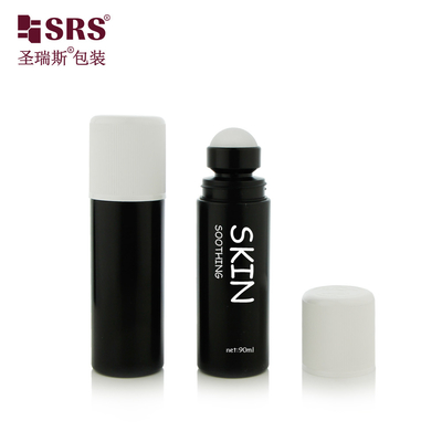 RPPD1-90ML 검은색 매트 PP 플라스틱 병 어린이 저항 뚜?? 이 있는 이중 벽