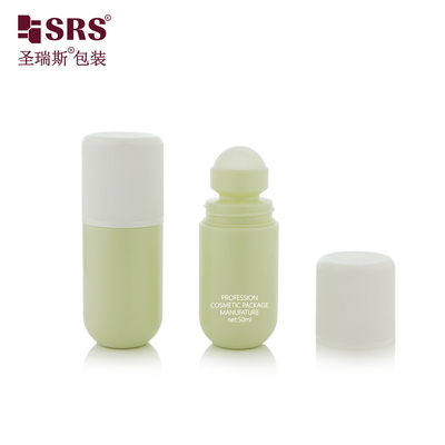 RPPA1-50ML 재활용 모노 재료 PP 플라스틱 CRC 어린이 저항 모자 둥근 바닥 병 항 투명 젤 포장