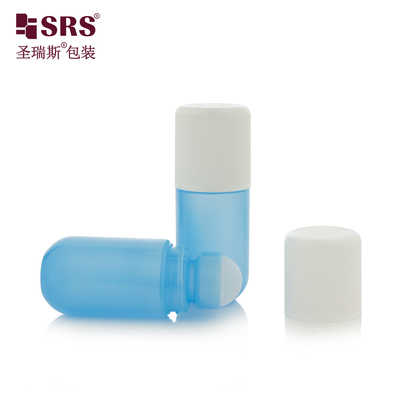 RPPA1-50ML 이중 벽 CRC 어린이 저항 모자 리버드 플라스틱 PP 프레스 스크루 디자인 롤 오브 디오더런트 병