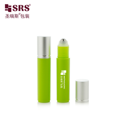 RPA-10ML 주사 매트 녹색 얼음 플라스틱 PP PCR 롤러 스틸 볼 병 알루미늄 캡을 가지고 가려움증 방지 액체
