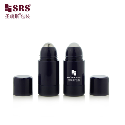 RPPE 50ml 75ml 주사 다크 블루 유광 PP PCR 친환경 플라스틱 롤온 데오드란트 젤 발한 억제제 병 포장