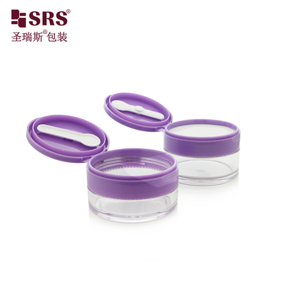 PETG003 100g 120g 150g 200g 250g 투명 두꺼운 벽 항아리 용기 헤어 마스크용 플립 캡 및 스푼 포함
