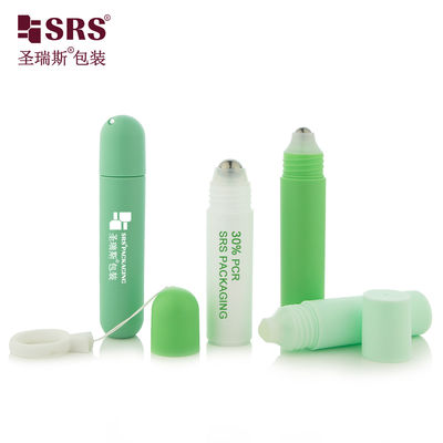 RPPF RPPG 20ML 25ML PP 돔 캡 PCR 롤온 보틀 데오드란트 세럼 젤 어플리케이터용 도매 누수 없음