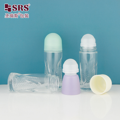 BLPG-A 50ml 대용량 빈 유리 롤러 볼 병 데오드란트 젤 세럼 바디 방취제 포장 도매