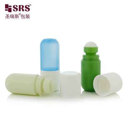 RPPA1-50ML 둥근 바닥 플라스틱 PP PCR 롤러 볼 병, 발한 억제제 포장 CRC용