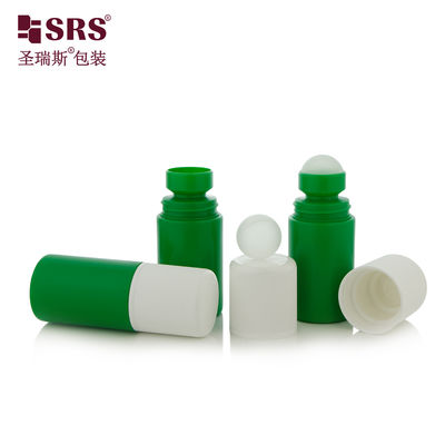 RPPC1-60ML 가려움 완화 젤 마사지 롤러볼 병 인쇄 로고 CRC 누출 방지 녹색 포장