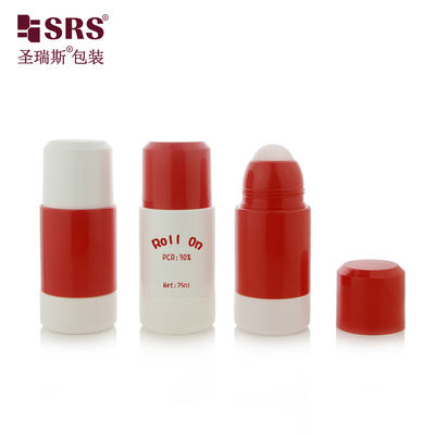 RPPE 50ml 75ml RPPE 교체 가능한 플라스틱 롤러볼 컨테이너 매일 디오도랜트 젤과 신체 세럼 사용에 이상적입니다.