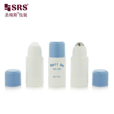 RPPE 50ml 75ml 가벼운 플라스틱 롤러 병 디오도рант 젤 및 여행 체질 에센스를 위해 재충전 할 수있는 스타일