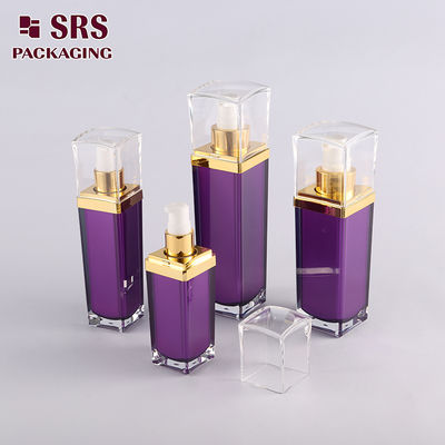 Shengruisi 포장 L054-15ml 30ml 50ml 100ml 고급 스퀘어 플라스틱 로션 펌프 병