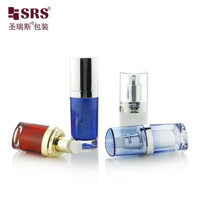 L080 Shengruisi 주문 색상 삼각형 15ml 30ml 50ml 플라스틱 아크릴 로션 피부 관리 포장