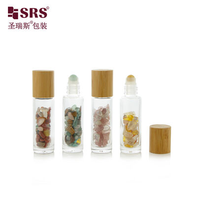 BLPM-15ML 두꺼운 벽 고품질 빈 유리 투명 롤러 스틸 볼 병 에센셜 오일