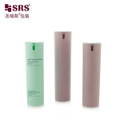 SRS-FO 30ML 50ML 둥근 PP 공기 없는 펌프 병 얼굴 로션 화장품 포장 용기