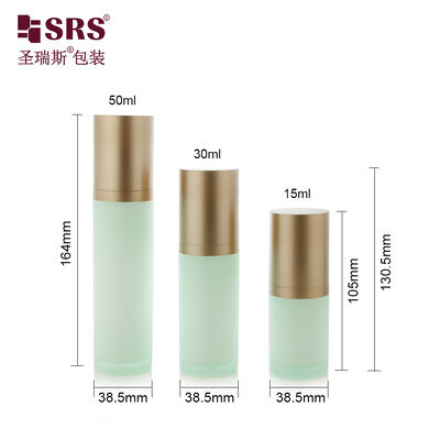 SRS-RS 15ml 30ml 50ml 빈 고급 아크릴 로션 펌프 병 화장품 세럼 패키지 도매