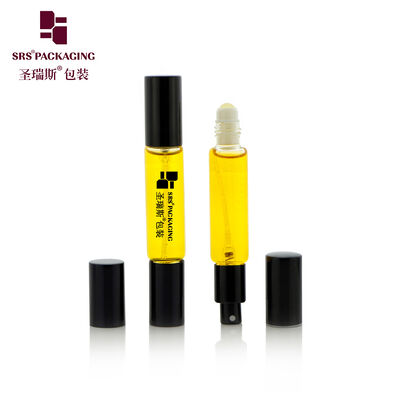 BLPD 10ML 롤러 볼 스프레이 펌프 두 개의 끝 유리 병 향신료 누출없이