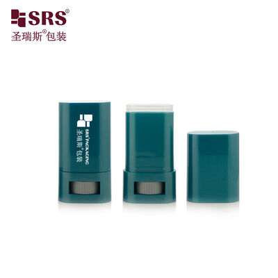 D043 비어있는 타원형 주머니 크기의 발살 스틱 용기 15ml 20ml 자외선 차단제 및 디오더런트