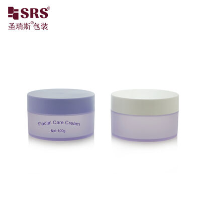 SRSQ 단일 벽 화려한 표면 매트 페인트 PP PCR 재활용 잔 화장품 용기
