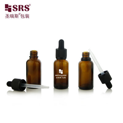 정유를 위한 아이 저항하는 점적기 뚜껑을 가진 D006 15ml 30ml 50ml 유리병