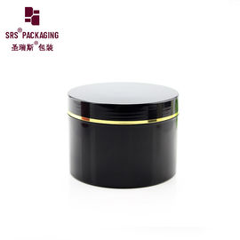 SRSC 400g 단일 벽 플라스틱 PP 용기 화장품 크림 검은 상자 뚜??
