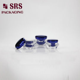 다이아몬드 모양 5g 15g 30g 50g 이중 벽 고급 얼굴 마스크 뚜?? 이 있는 아크릴 용기