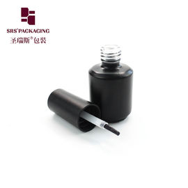 1/2 온스 15ml 빈 얼룩진 검은 색 손톱 록 제거 유리 병