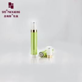 금속화 된 녹색 반짝이는 플라스틱 공기 없는 눈 크림 화장품 병에 10 ml 롤