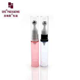 5ml, 10ml, 12ml, 15ml 플라스틱 롤, 스틸 볼, 재충전 가능한 코스메틱 공기 없는 병