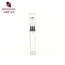 투명한 흰색 내구성 플라스틱 미니 여행 크기의 눈 크림 롤러 5ml 공기 없는 병