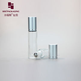 10ml 투명 투명한 빈 유리 롤 금속 공 아타르 향수 병