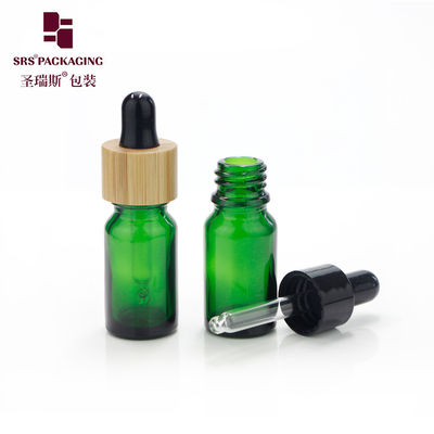 5ml 저장 유리 빈 대나무 방울 작은 에센셜 오일 병