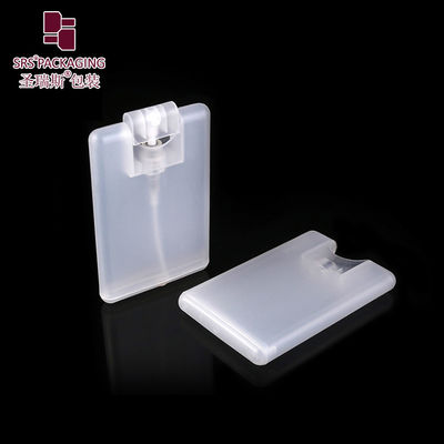 20ml 흰색 선명한 신용 카드 플라스틱 빈 스프레이 안개 병